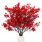 6 Pcs Babys Breath Artificial Flowers Bulk Silk Red Faux Flowers Real Touch Gypsophila Bouquet for Christmas Halloween Home Wedding Decoration
